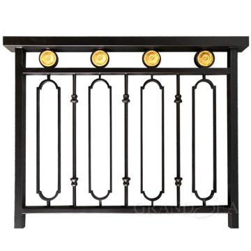 2021 modern cast iron design good appearance wrought iron handrail for porch rails